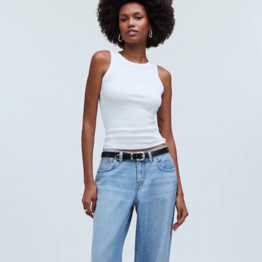 NWT Madewell Supima Rib Cutaway Tank size M